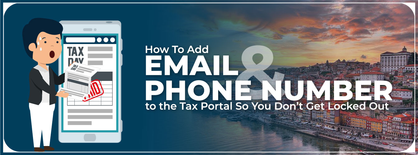 how to add your email and phone to the tax portal so you do not get locked out - Elevate Accounting